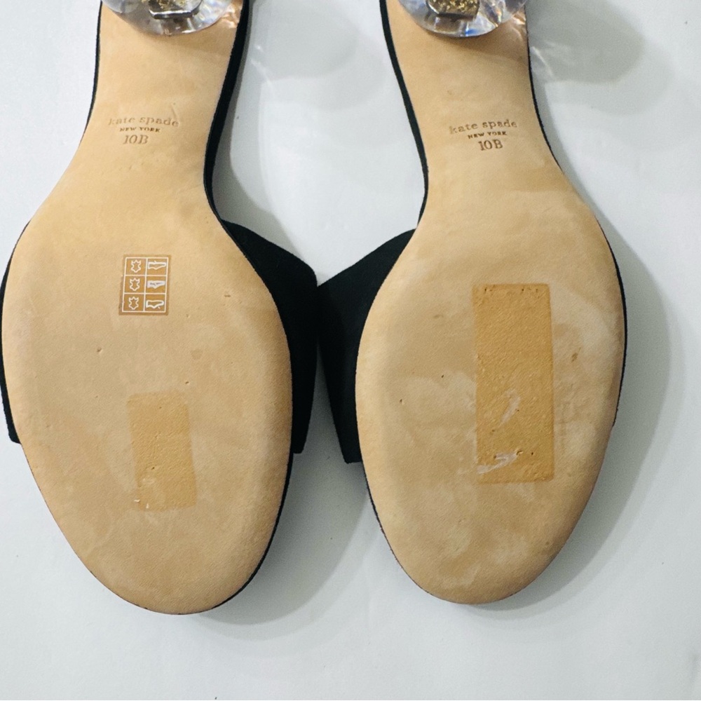 KATE SPADE Polished Slide Suede Sandals Size 10 - Picture 15 of 16